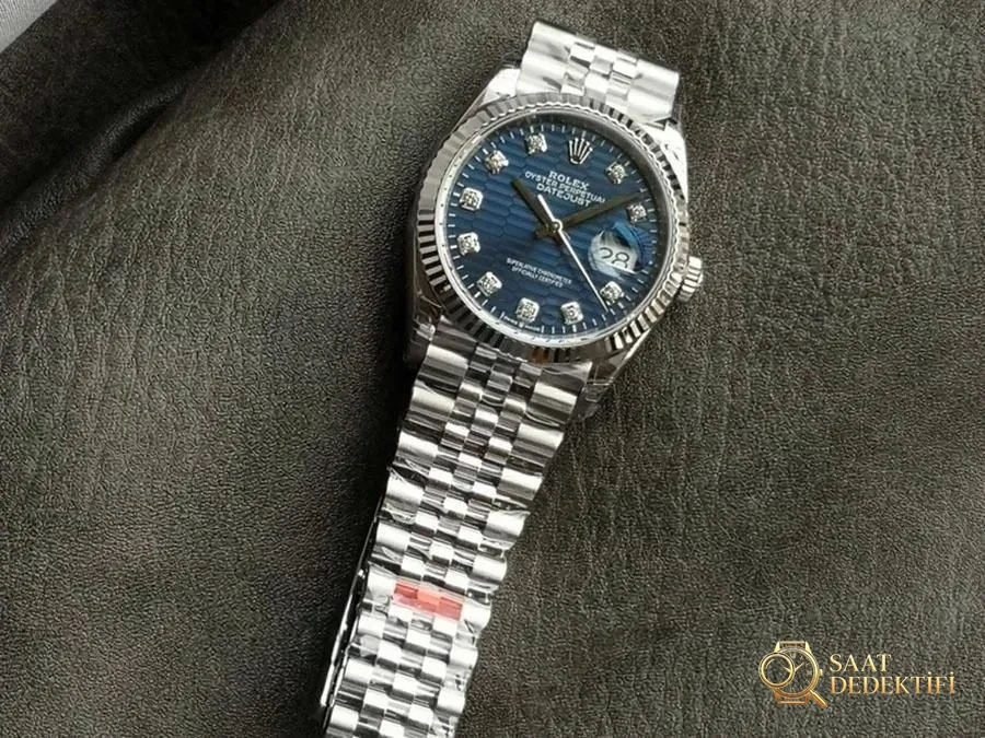 VS Factory Rolex Datejust 36 126234-0058 Replika Saat - VS Saat - Makro Kadran ve İndeks İşçiliği