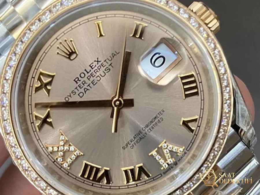 VS Factory Rolex Datejust 36 126281-0015 Replika Saat - VS Saat - Kasa Profili ve Kurma Kolu İncelemesi