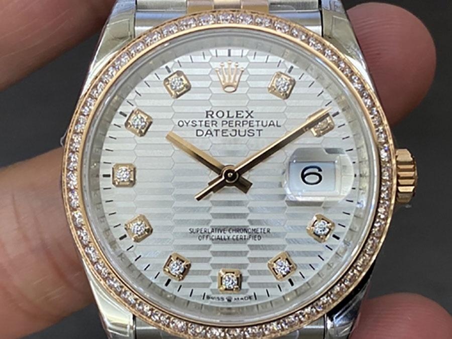 VS Factory Rolex Datejust 36 126281-0027 Replika Saat - VS Saat — 1. fotoğraf