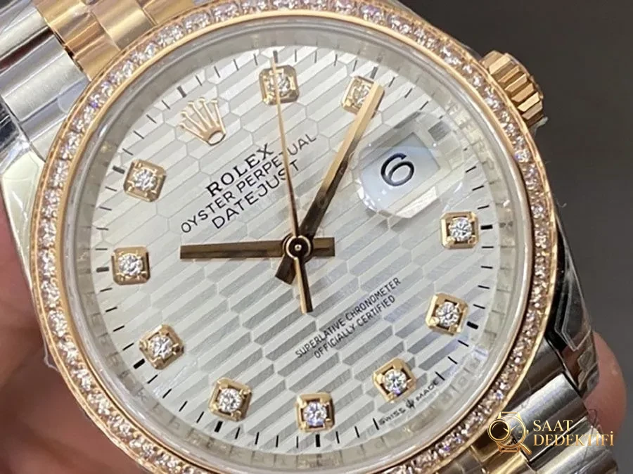 VS Factory Rolex Datejust 36 126281-0027 Replika Saat - VS Saat - Kasa Profili ve Kurma Kolu İncelemesi