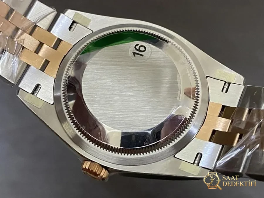 VS Factory Rolex Datejust 36 126281-0027 Replika Saat - VS Saat - Makro Kadran ve İndeks İşçiliği