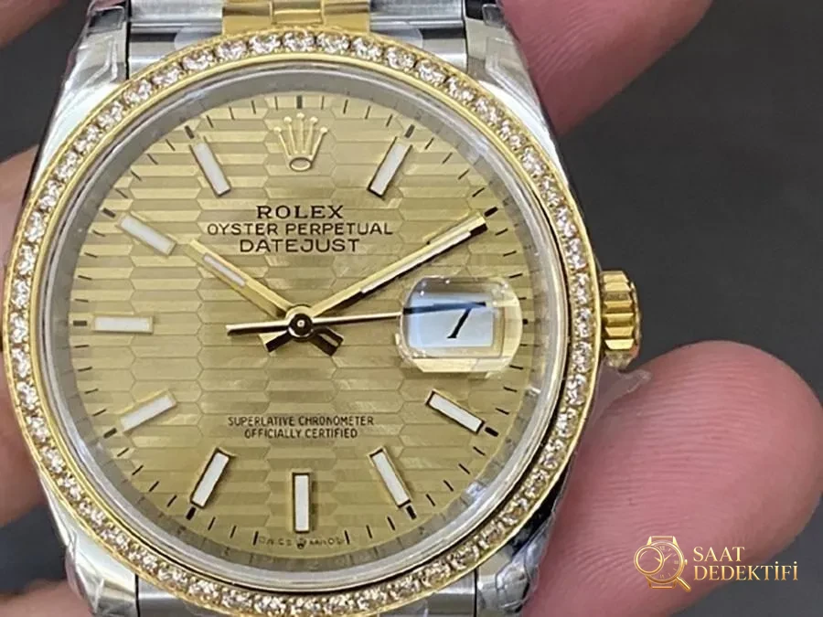 VS Factory Rolex Datejust 36 126283-0025 Replika Saat - VS Saat - Kasa Profili ve Kurma Kolu İncelemesi