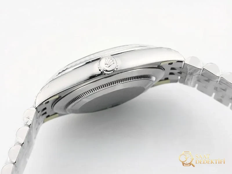 VS Factory Rolex Datejust 36 beyaz kadranlı replika kol saati - VS saat - Bilezik, Toka ve Klips Mekanizması