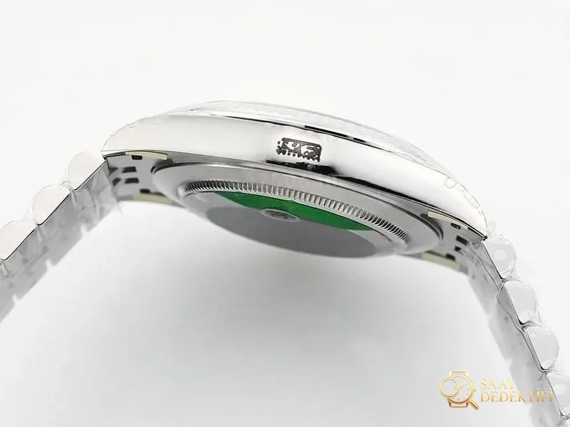 VS Factory Rolex Datejust 36 beyaz kadranlı replika kol saati - VS saat - Makro Kadran ve İndeks İşçiliği