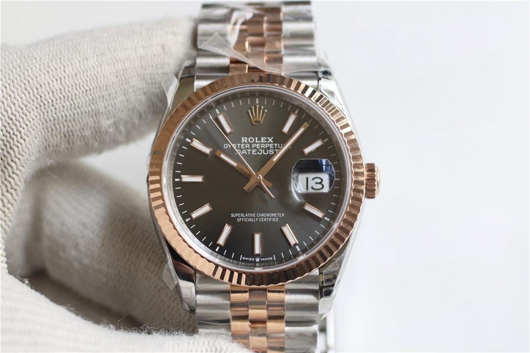 VS Factory Rolex Datejust 36 çelik-rose gold gri kadranlı m126231-0013 kalitesi nasıl? — 1. fotoğraf