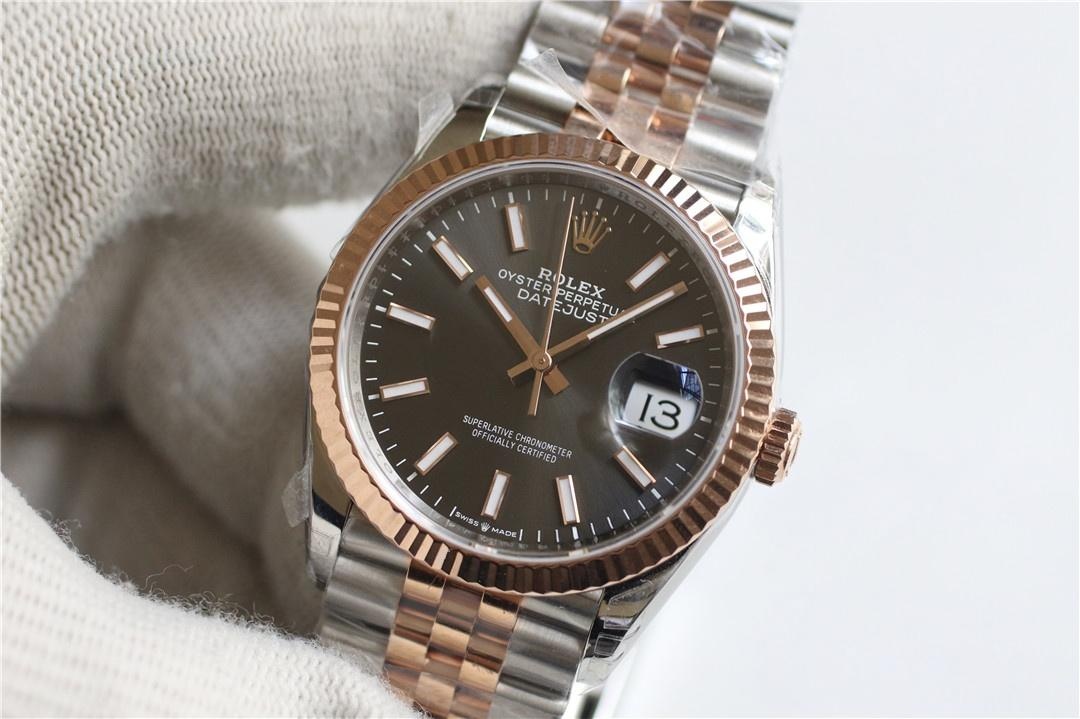 VS Factory Rolex Datejust 36 çelik-rose gold gri kadranlı m126231-0013 kalitesi nasıl? — 2. fotoğraf