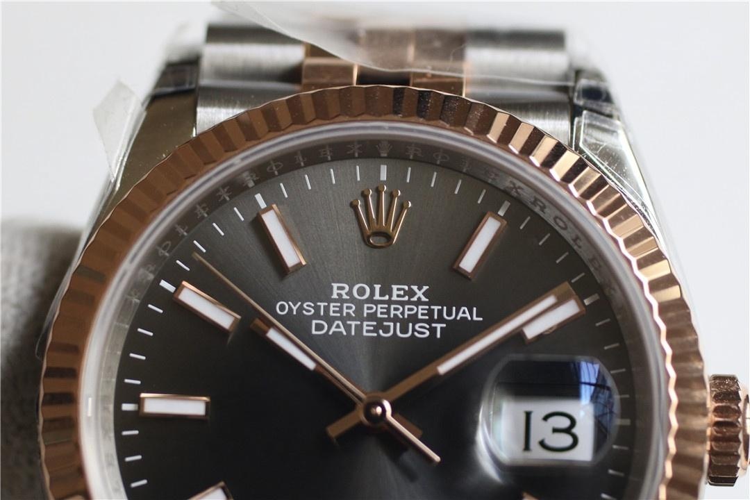 VS Factory Rolex Datejust 36 çelik-rose gold gri kadranlı m126231-0013 kalitesi nasıl? — 5. fotoğraf
