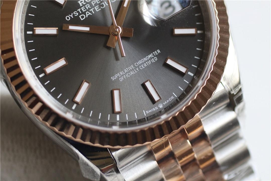 VS Factory Rolex Datejust 36 çelik-rose gold gri kadranlı m126231-0013 kalitesi nasıl? — 6. fotoğraf