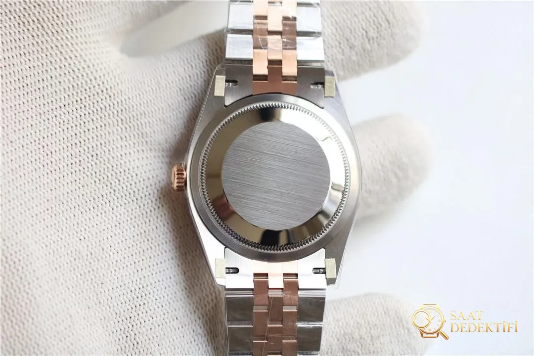VS Factory Rolex Datejust 36 çelik-rose gold gri kadranlı m126231-0013 kalitesi nasıl? - Mekanizma Zemberek ve Balans Detayı