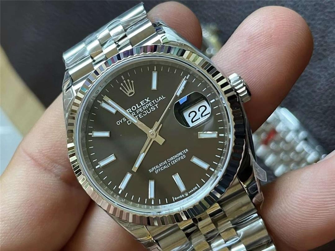 VS Factory Rolex Datejust 36 fildişi beyaz Roma rakamlı işçiliği nasıl? Bir bakışta sahte belli olur mu? — 2. fotoğraf