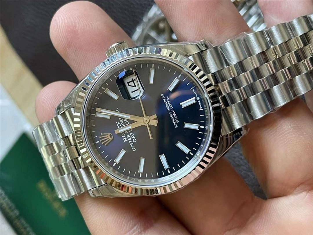 VS Factory Rolex Datejust 36 fildişi beyaz Roma rakamlı işçiliği nasıl? Bir bakışta sahte belli olur mu? — 6. fotoğraf