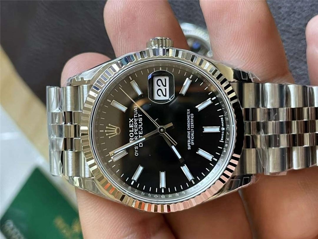 VS Factory Rolex Datejust 36 fildişi beyaz Roma rakamlı işçiliği nasıl? Bir bakışta sahte belli olur mu? — 8. fotoğraf
