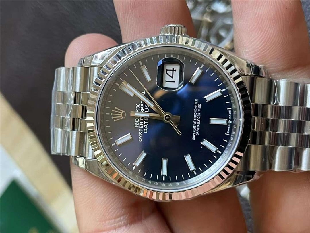 VS Factory Rolex Datejust 36 fildişi beyaz Roma rakamlı işçiliği nasıl? Bir bakışta sahte belli olur mu? — 9. fotoğraf