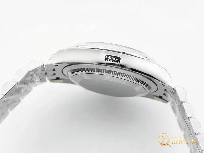 VS Factory Rolex Datejust 36 Gri Kadranlı Roma Rakamlı Replika Saat - VS Saat - Makro Kadran ve İndeks İşçiliği