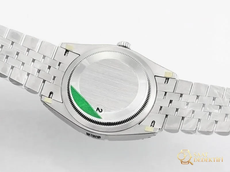 VS Factory Rolex Datejust 36 Gri Kadranlı Roma Rakamlı Replika Saat - VS Saat - Klips Kilidi ve Lazer Damgalar