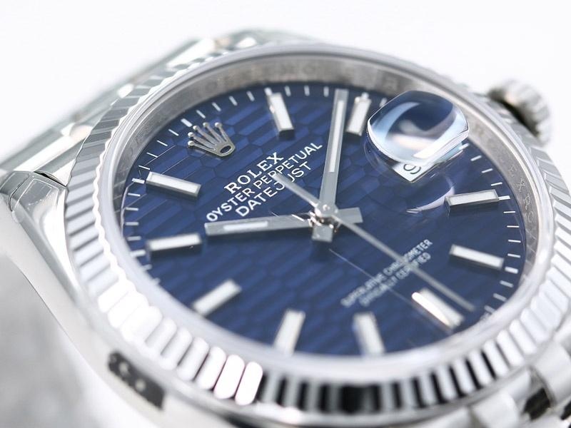 VS Factory Rolex Datejust 36 Mavi Ekose Desenli Replika Kol Saati - VS Saat — 4. fotoğraf