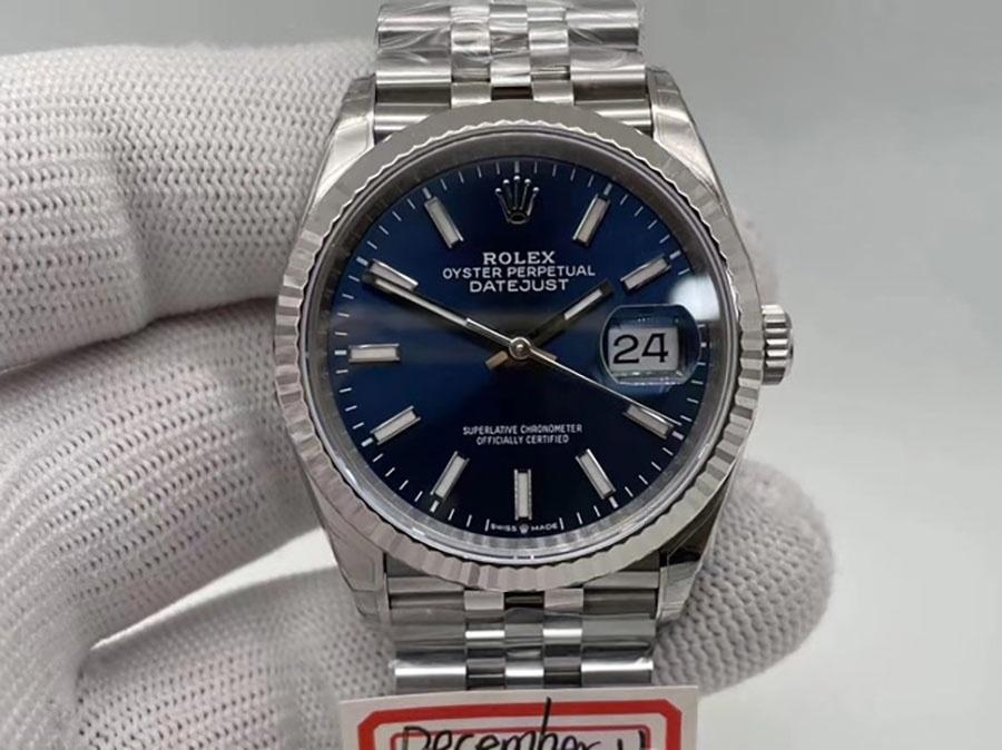 VS Factory Rolex Datejust 36 replika kol saati - VS saat 126234-0018 — 1. fotoğraf