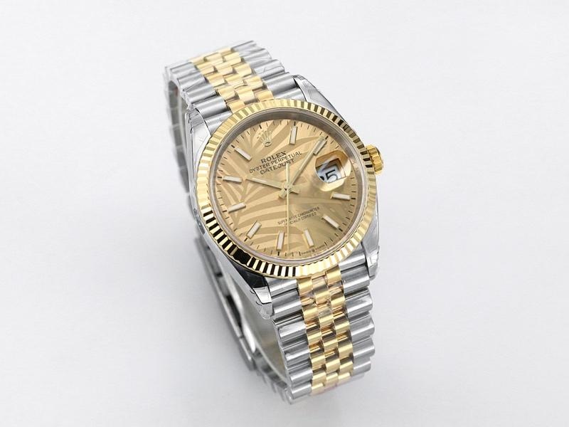 VS Factory Rolex Datejust 36 Two-Tone Altın Model Altın Rengi Kadranlı Replika Saat - VS Saat — 3. fotoğraf