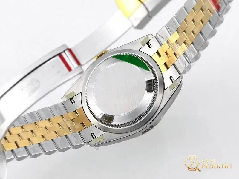 VS Factory Rolex Datejust 36 Two-Tone Altın Model Altın Rengi Kadranlı Replika Saat - VS Saat - Makro Kadran ve İndeks İşçiliği