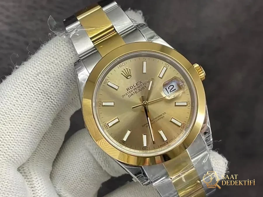 VS Factory Rolex Datejust 41 126303-0009 Replika Saat - VS Saat - Kasa Profili ve Kurma Kolu İncelemesi