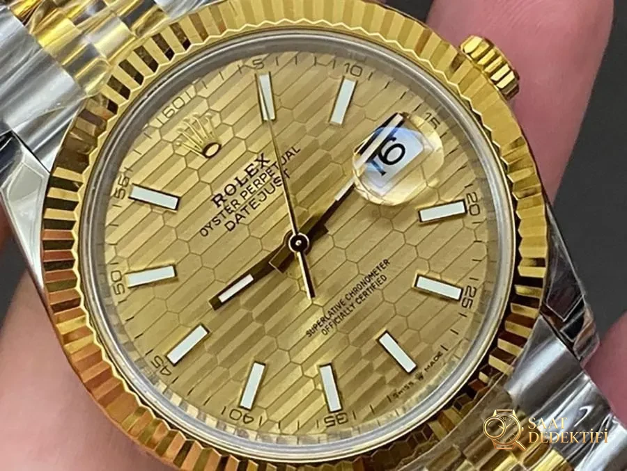 VS Factory Rolex Datejust 41 126333-0022 replika saat - VS Saat - Kasa Profili ve Kurma Kolu İncelemesi