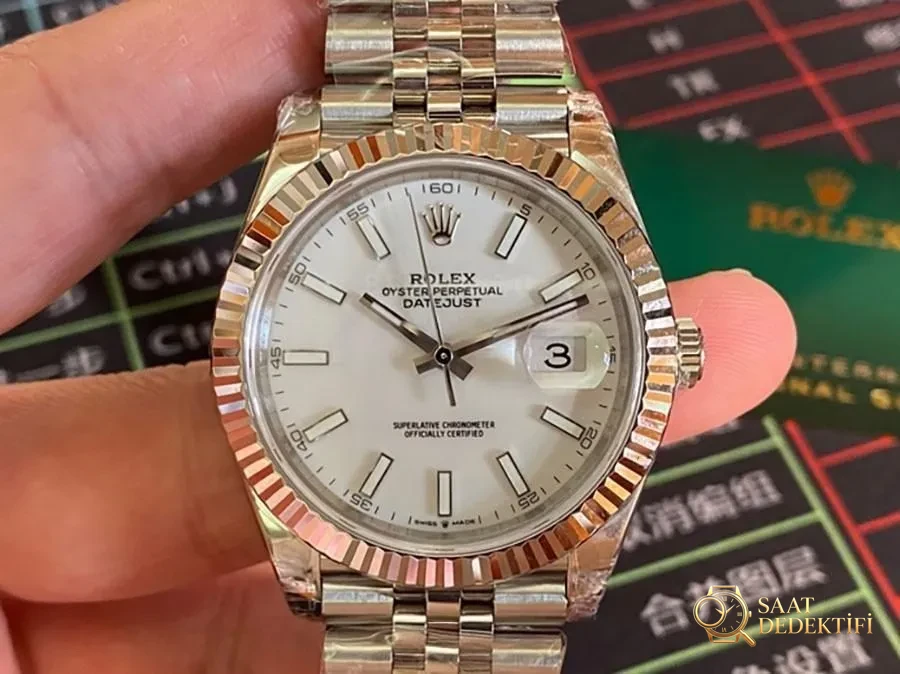 VS Factory Rolex Datejust 41 126334-0010 Replika Saat - VS Saat - Kasa Profili ve Kurma Kolu İncelemesi