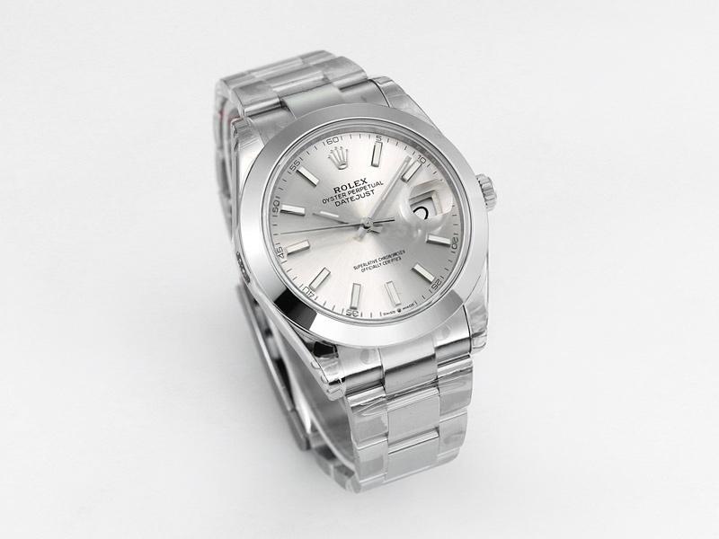 VS Factory Rolex Datejust 41 aperture gri kadran modeli replika kol saati - VS saat — 3. fotoğraf
