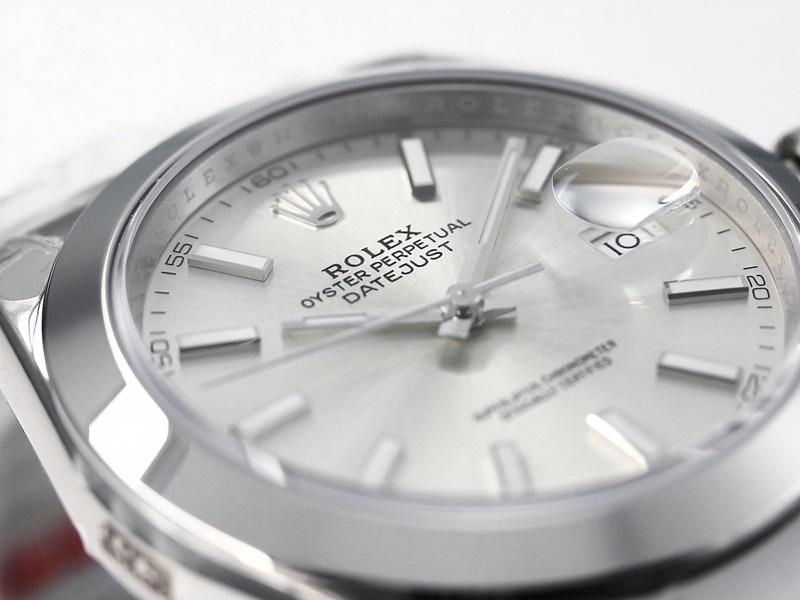 VS Factory Rolex Datejust 41 aperture gri kadran modeli replika kol saati - VS saat — 4. fotoğraf