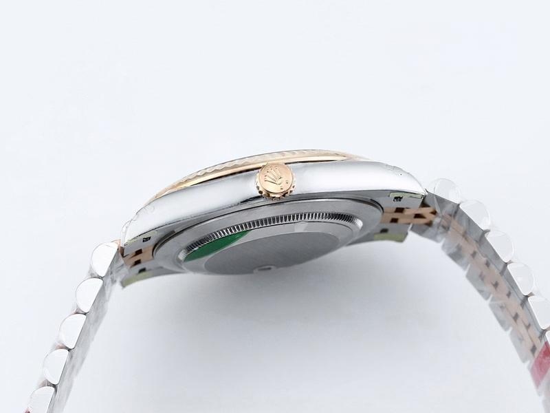 VS Factory Rolex Datejust 41 Everose Altın Gri Kareli Kadran Replika Kol Saati - VS Saat — 5. fotoğraf