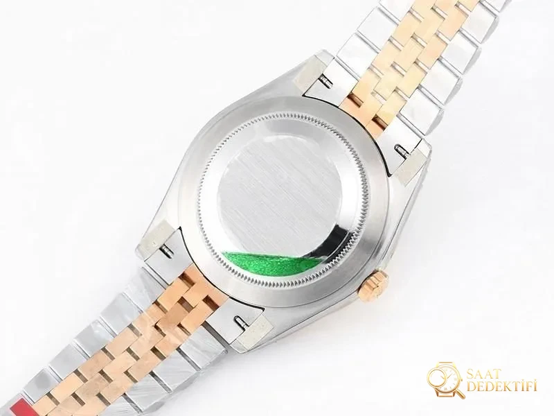 VS Factory Rolex Datejust 41 Everose Gold Grau kariertes Zifferblatt Replik-Armbanduhr – VS-Uhr – Nachtansicht mit Phosphor und Super-LumiNova