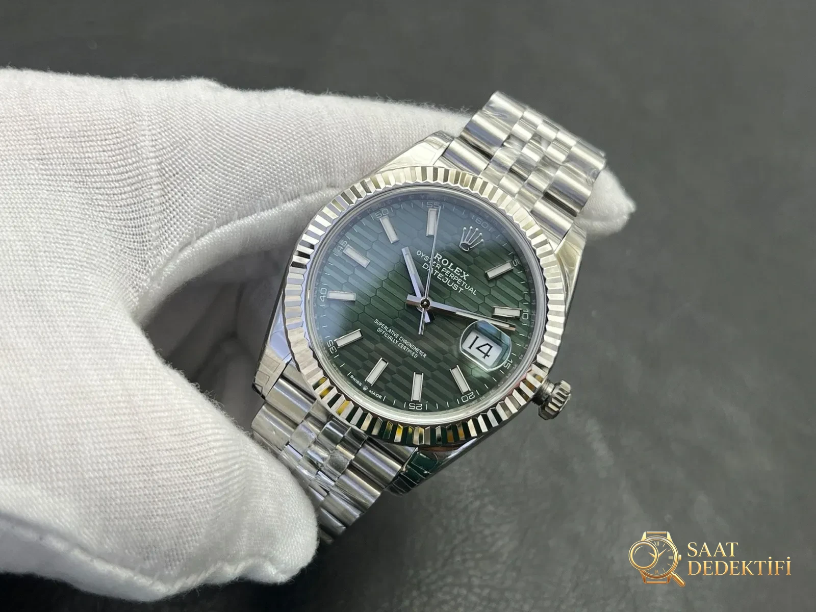 VS Factory Rolex Datejust 41 mm Kasa ve Kadran İşçiliği İncelemesi - ön görünüm