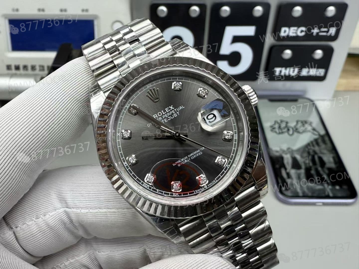 VS Factory Rolex Datejust 41 mm Gri Kadran Dandong 3235 Mekanizma İşçilik İncelemesi — 2. fotoğraf