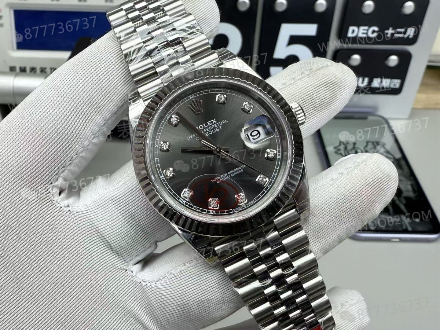 VS Factory Rolex Datejust 41 mm Gri Kadran Dandong 3235 Mekanizma İşçilik İncelemesi — 3. fotoğraf