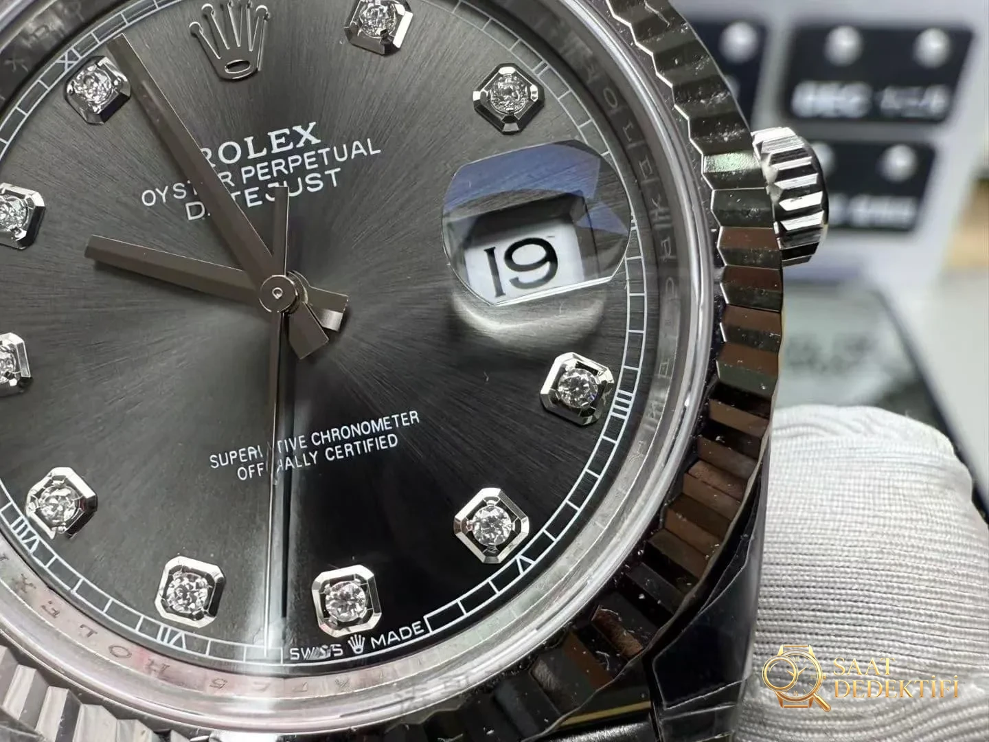 VS Factory Rolex Datejust 41 mm Gri Kadran Dandong 3235 Mekanizma İşçilik İncelemesi - Bilezik, Toka ve Klips Mekanizması