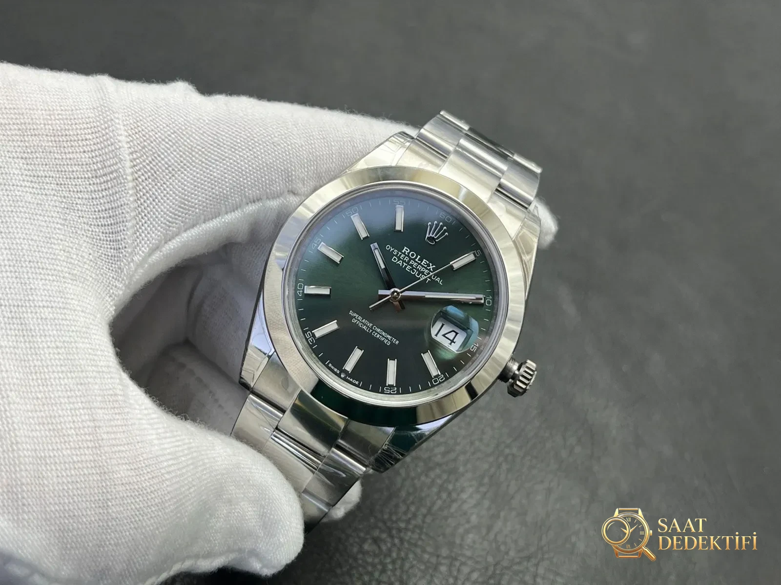 VS Factory Rolex Datejust 41mm Dandong 3235 Gerçek Güç Rezervi Analizi - ön görünüm