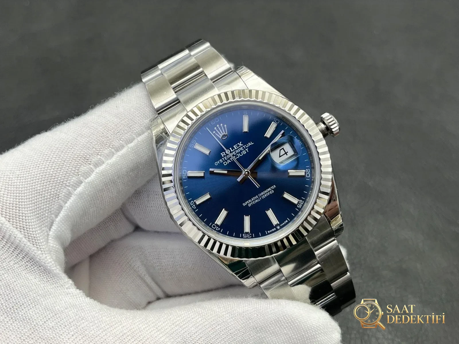 VS Factory Rolex Datejust 41mm Safir Cam Çizilmezlik ve Netlik Testi