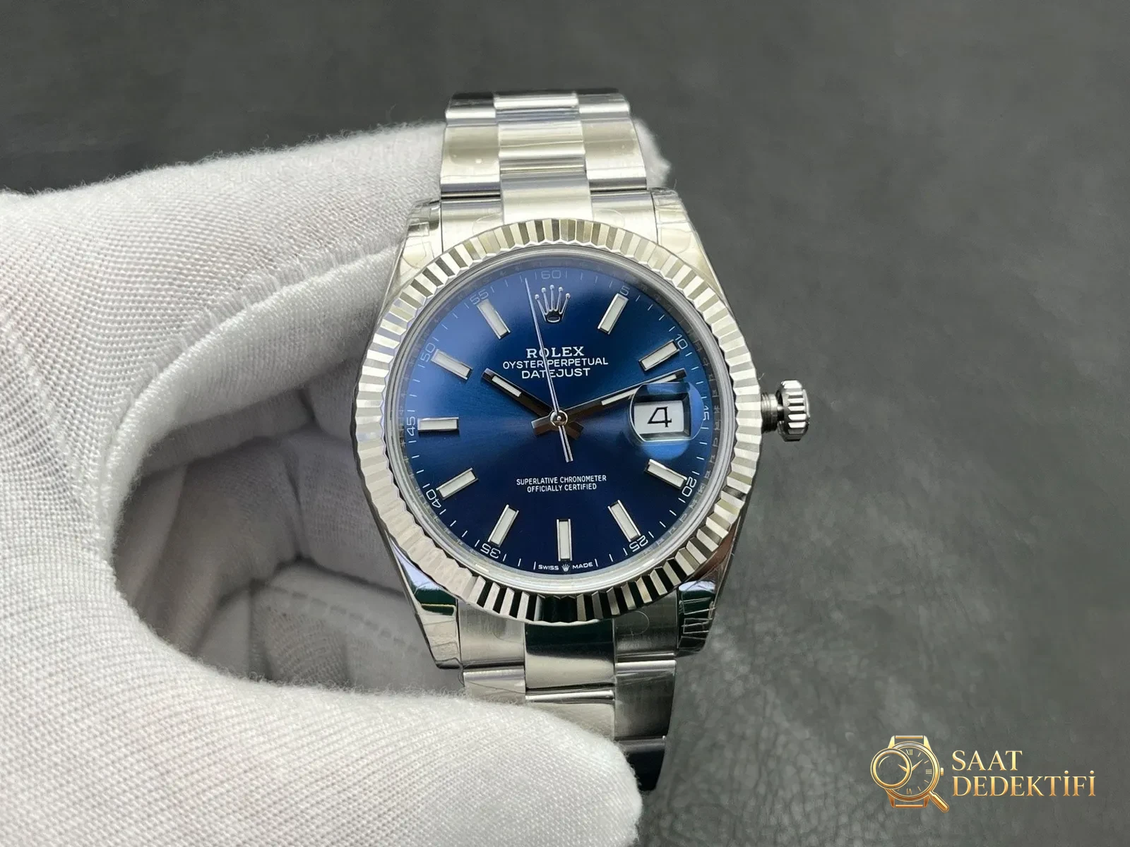 VS Factory Rolex Datejust 41mm Safir Cam Çizilmezlik ve Netlik Testi - fotoğraf 1