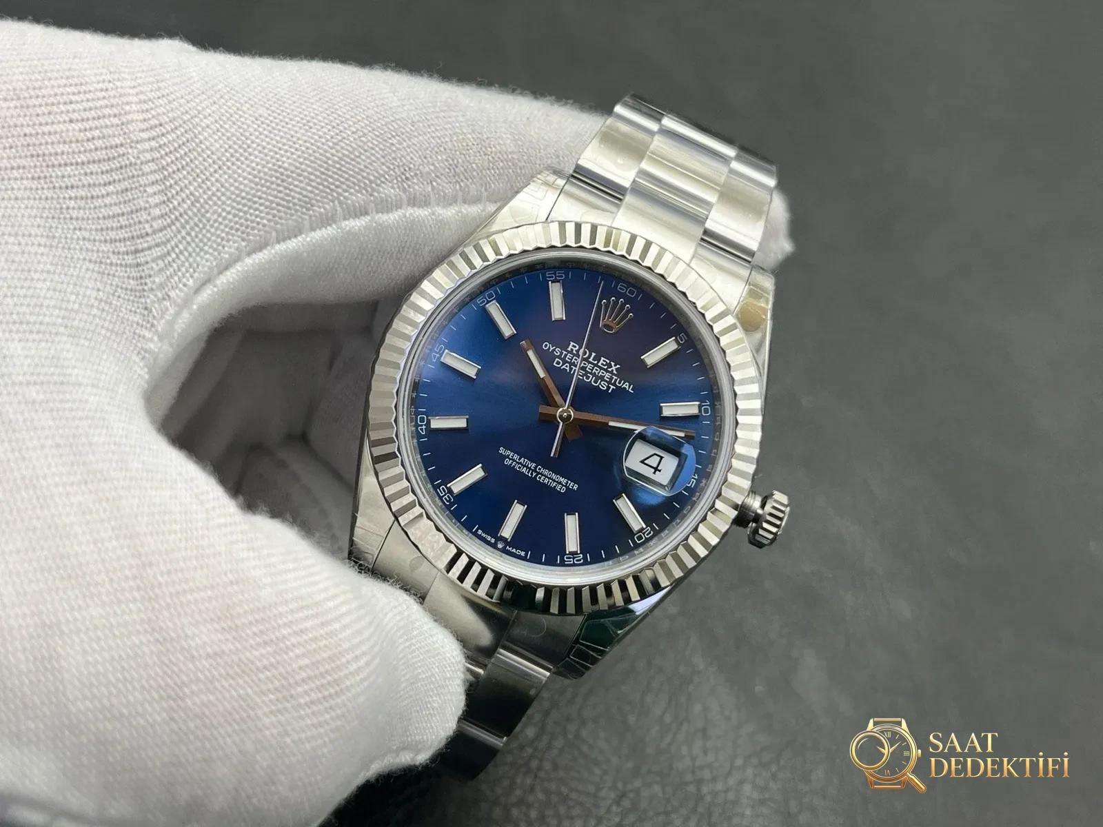 VS Factory Rolex Datejust 41mm Safir Cam Çizilmezlik ve Netlik Testi - fotoğraf 2