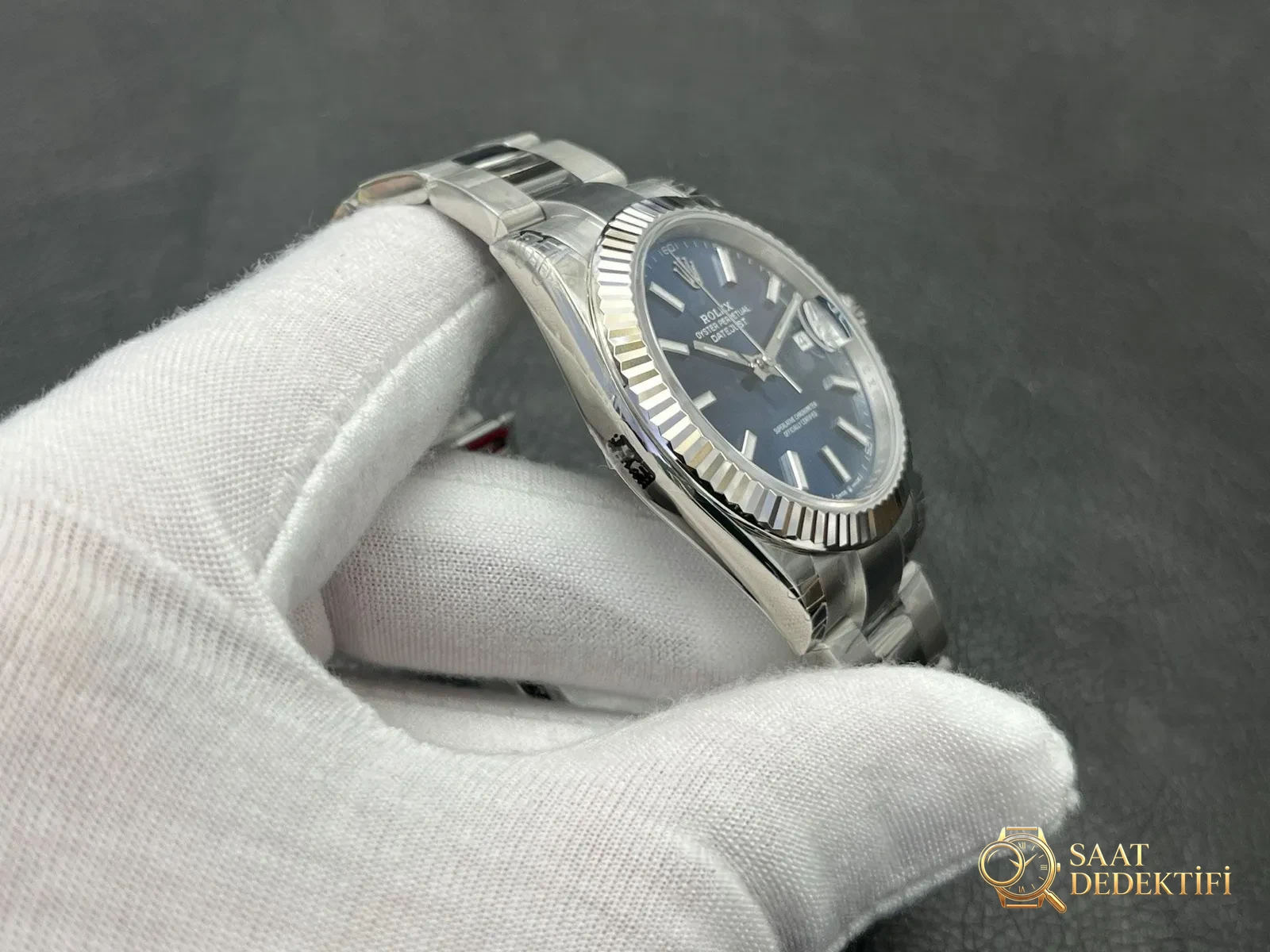 VS Factory Rolex Datejust 41mm Safir Cam Çizilmezlik ve Netlik Testi - fotoğraf 3