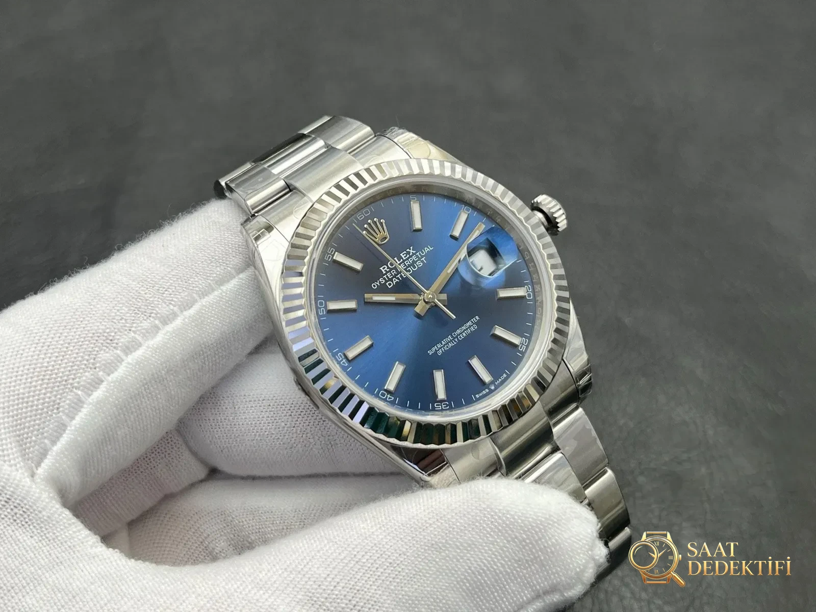 VS Factory Rolex Datejust 41mm Safir Cam Çizilmezlik ve Netlik Testi - fotoğraf 4