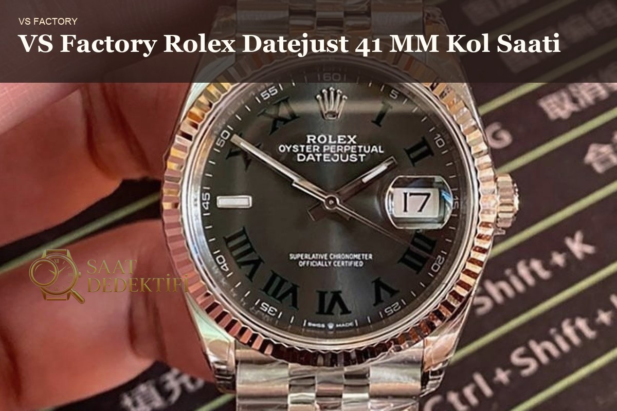 VS Factory Rolex Datejust 41mm Datejust 41 Spor ve Klasik Kombinasyonlar İncelemesi - ön görünüm