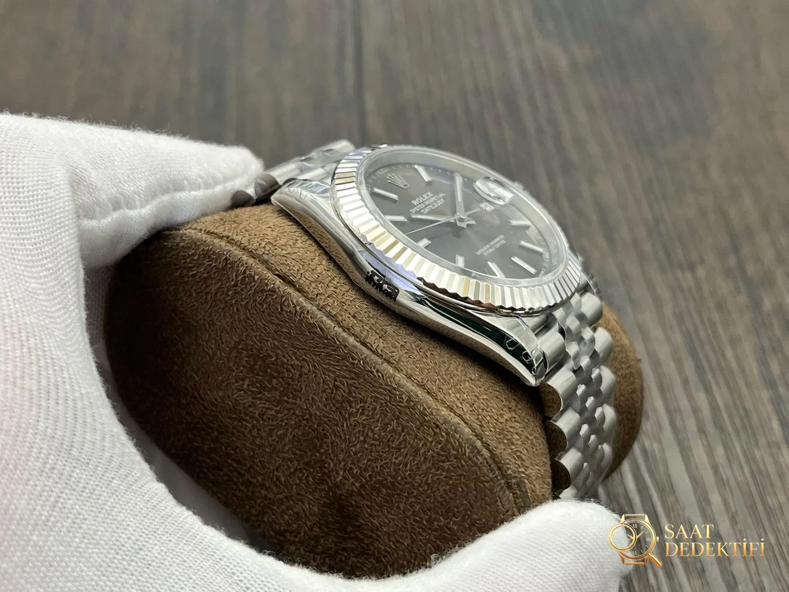 VS Factory Rolex Datejust 41mm Nane Yeşili Kadran Jubilee Bileşimi - fotoğraf 3
