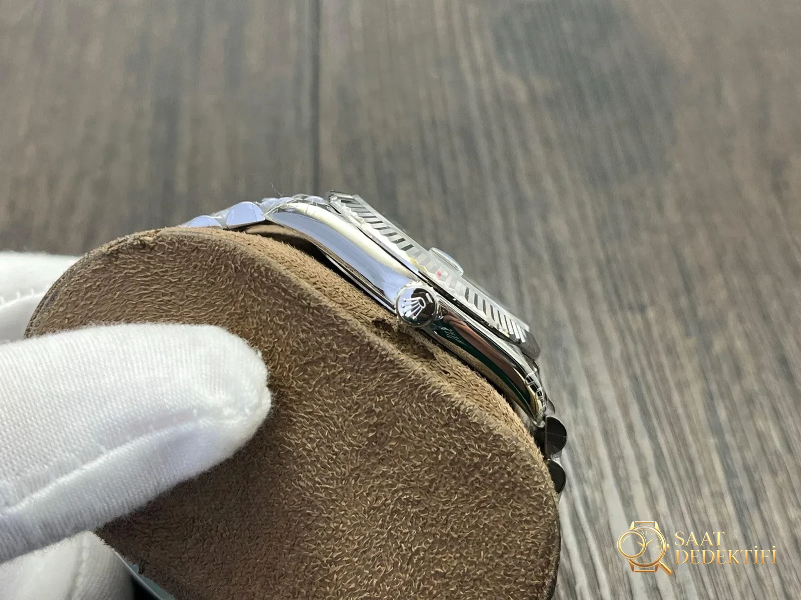 VS Factory Rolex Datejust 41mm Nane Yeşili Kadran Jubilee Bileşimi - fotoğraf 5