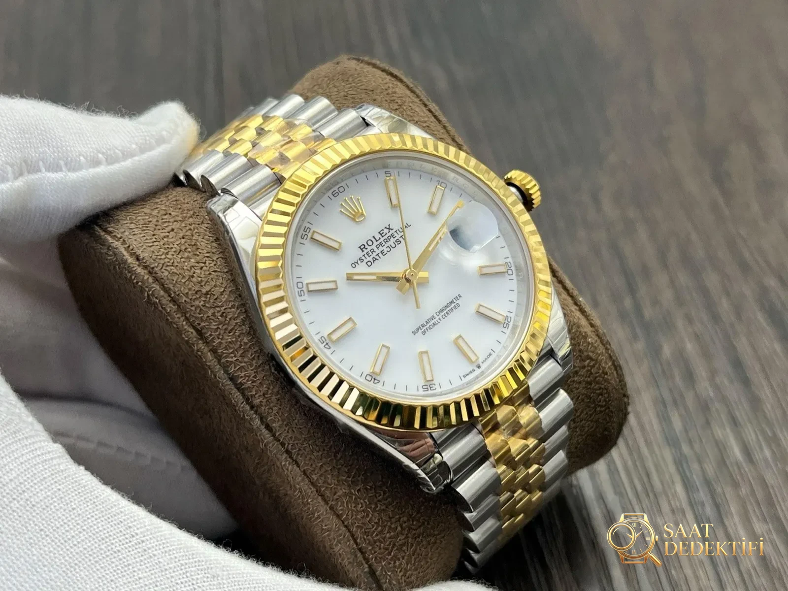 VS Factory Rolex Datejust 41mm Mavi Kadran Fluted Bezel Detayları İncelemesi - fotoğraf 3