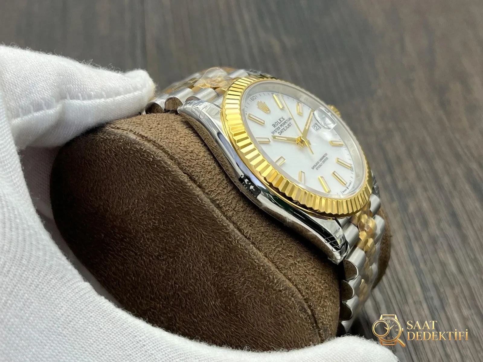 VS Factory Rolex Datejust 41mm Mavi Kadran Fluted Bezel Detayları İncelemesi - fotoğraf 4