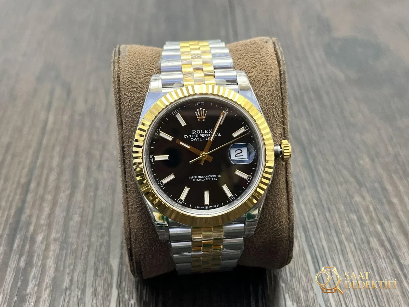 Наручные часы VS Factory Rolex Datejust 41 мм — деталь циферблата и качество изготовления безеля