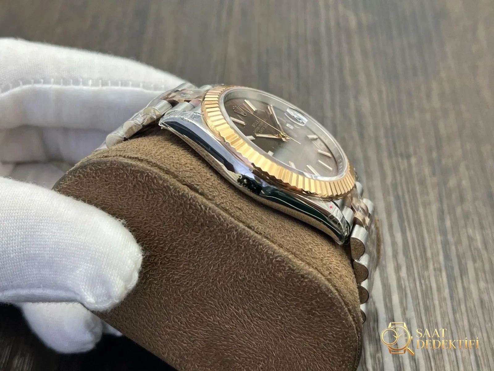 VS Factory Rolex Datejust 41mm Gümüş Kadran Güneş Işığı Deseni İncelemesi - fotoğraf 2