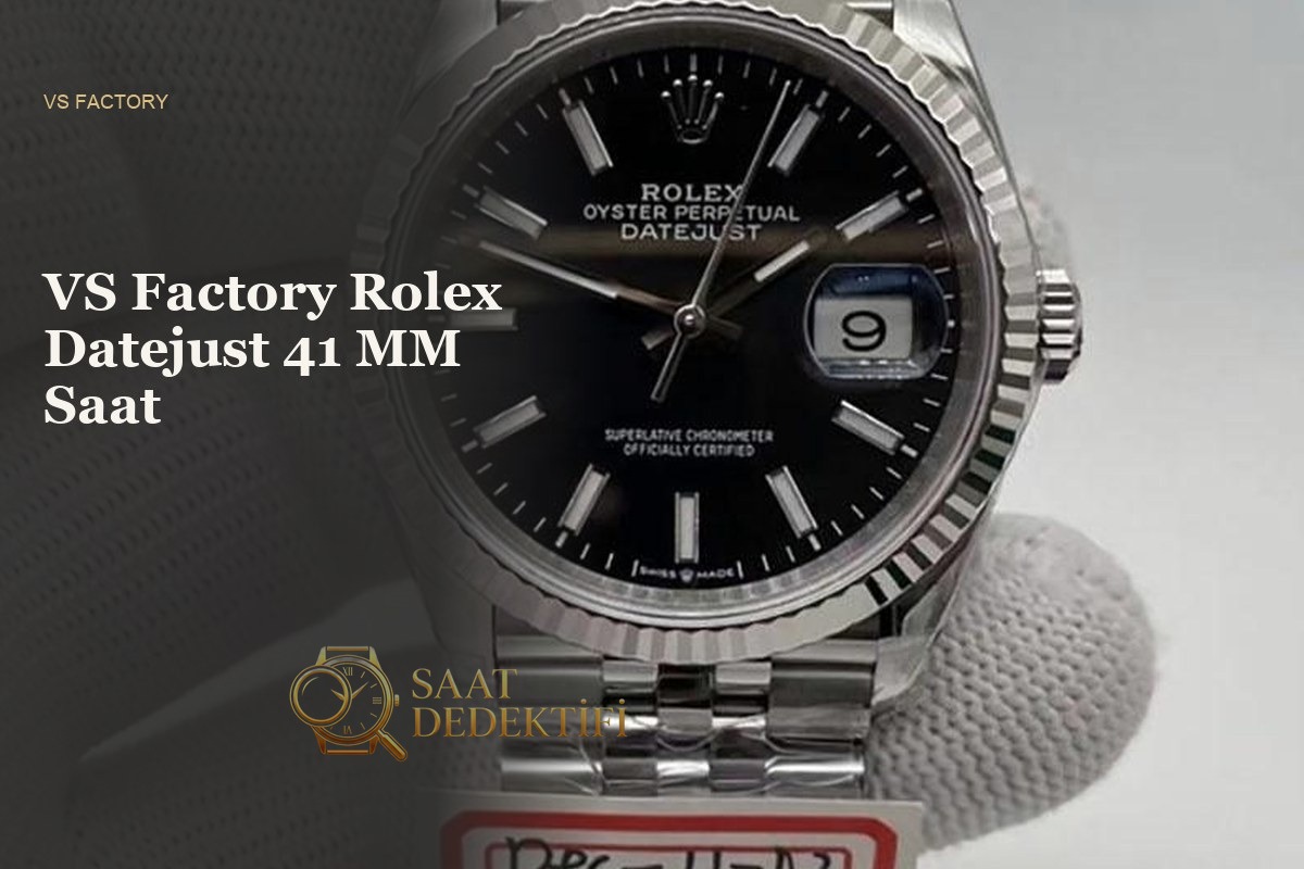 VS Factory Rolex Datejust 41mm Roze Altın Everose Two Tone İncelemesi - ön görünüm