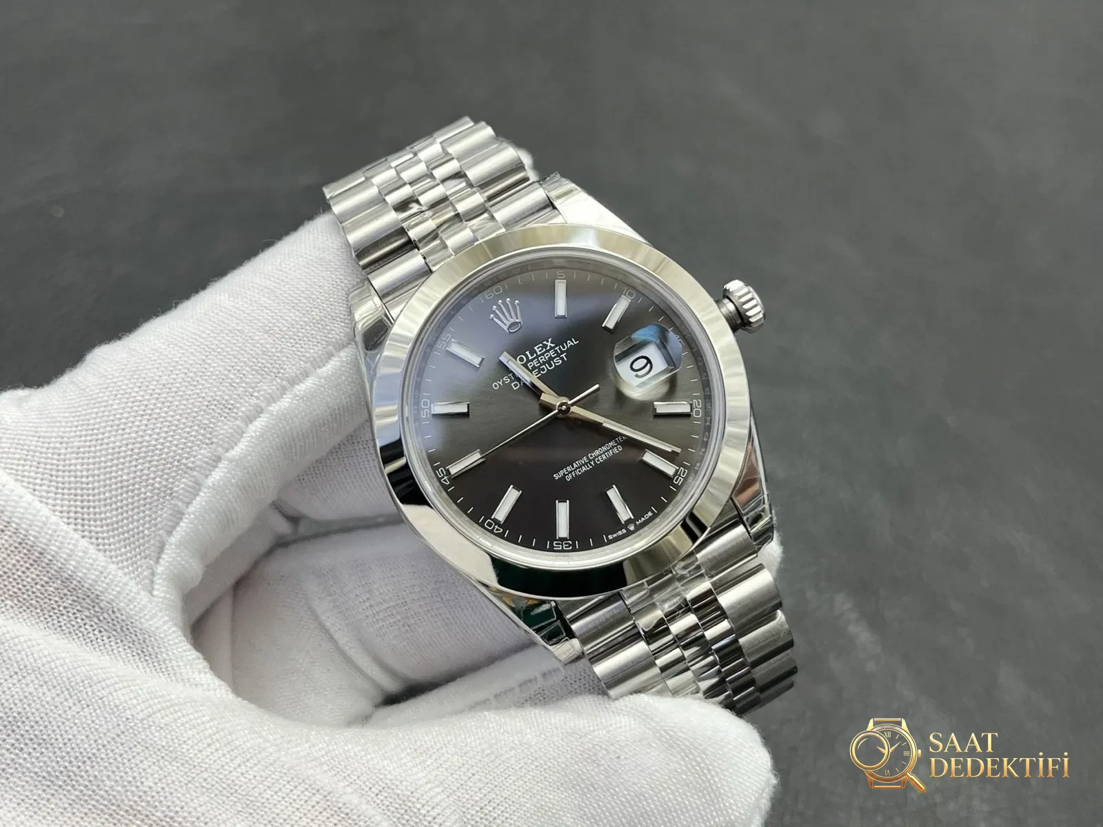 VS Factory Rolex Datejust 41mm Safir Kristal Cam ve Cyclops Büyüteç İncelemesi - fotoğraf 2