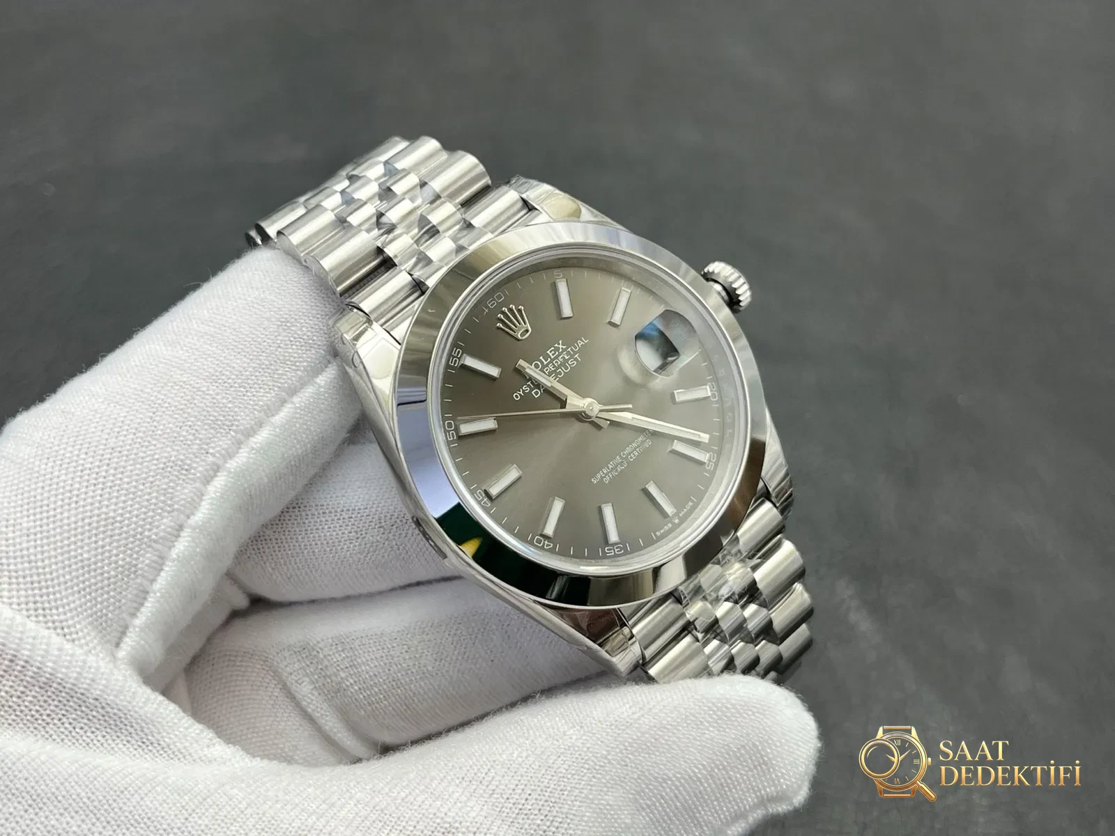 VS Factory Rolex Datejust 41mm Safir Kristal Cam ve Cyclops Büyüteç İncelemesi - fotoğraf 3